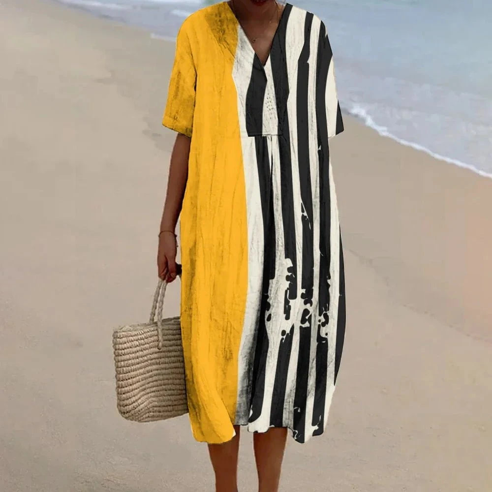 Robe Asymétrique Zaya – L’Art de Se Distinguer Sans Effort