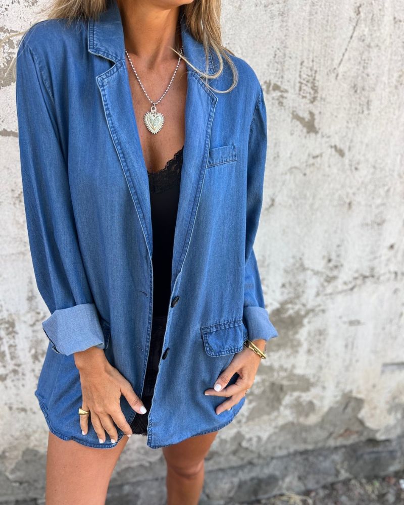 Flurina | Blazer En Jean Décontracté