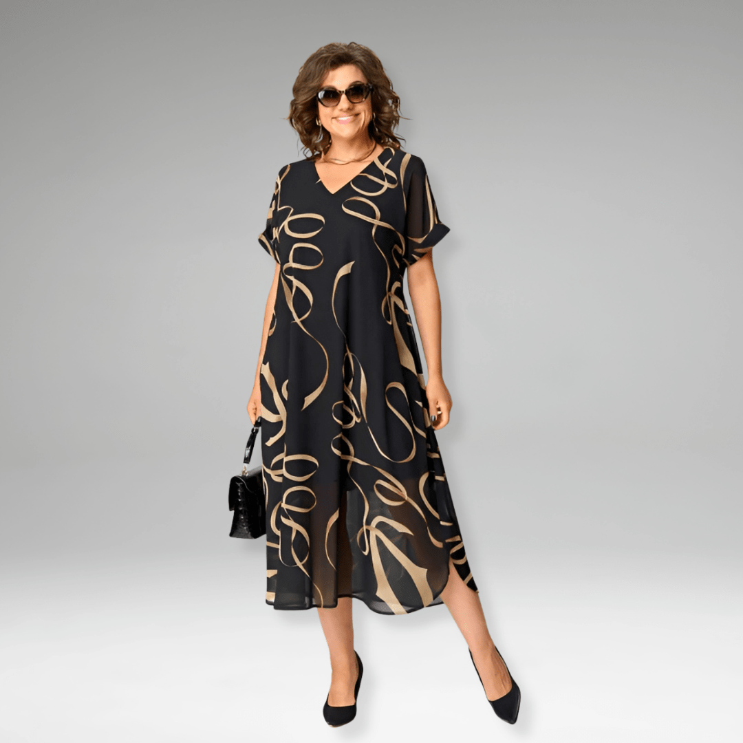 Sanne | Robe Imprimée Élégante - Verona Botique