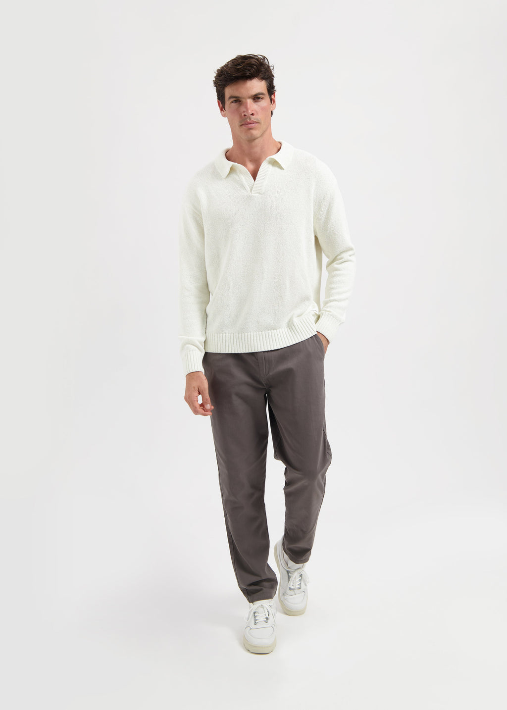 Émile™ – Polo en maille écrue