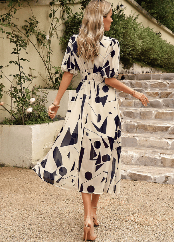 Estella | Robe Midi Florale Flatteuse