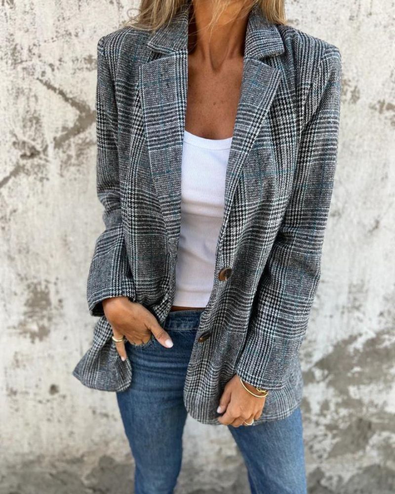 Lenoir - Blazer à carreaux intemporel