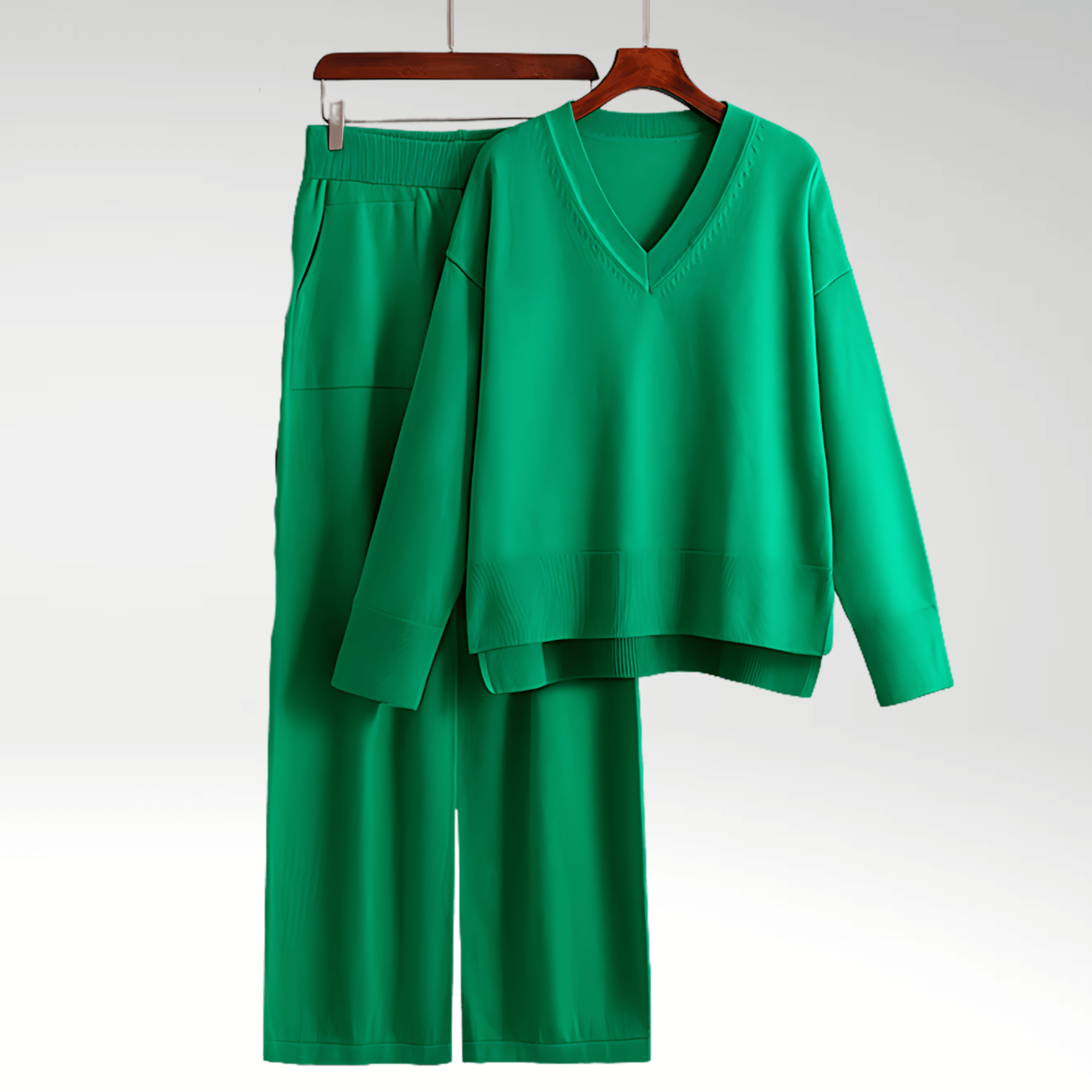 Lenoir™ | Luxe V-Neck Two Piece Set