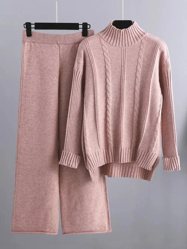 Lenoir™ | Ensemble deux pièces Lounge en tricot torsadé