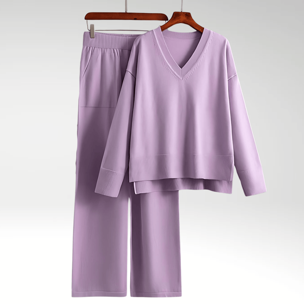 Lenoir™ | Luxe V-Neck Two Piece Set