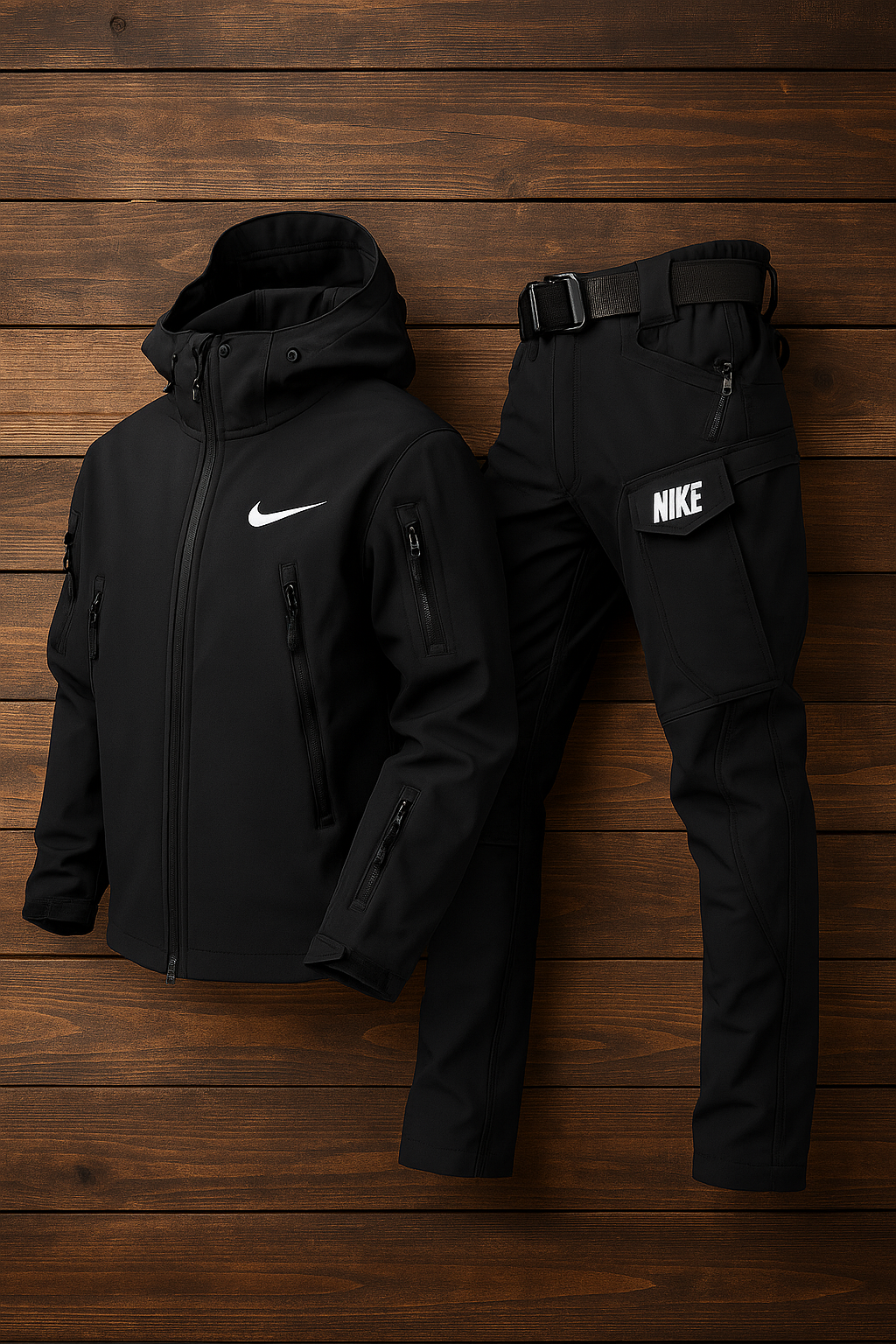 Ensemble veste et pantalon avec ceinture