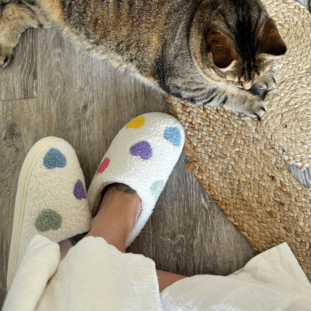 Lenoir™ | Colourful Heart Slippers