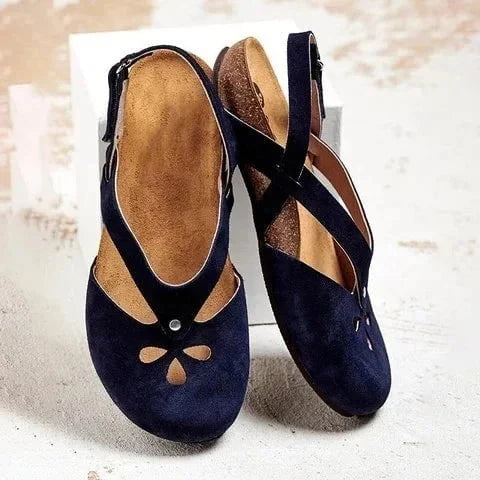 Brunhilde™ – Sandales Orthopédiques en Cuir Naturel au Style Bohème