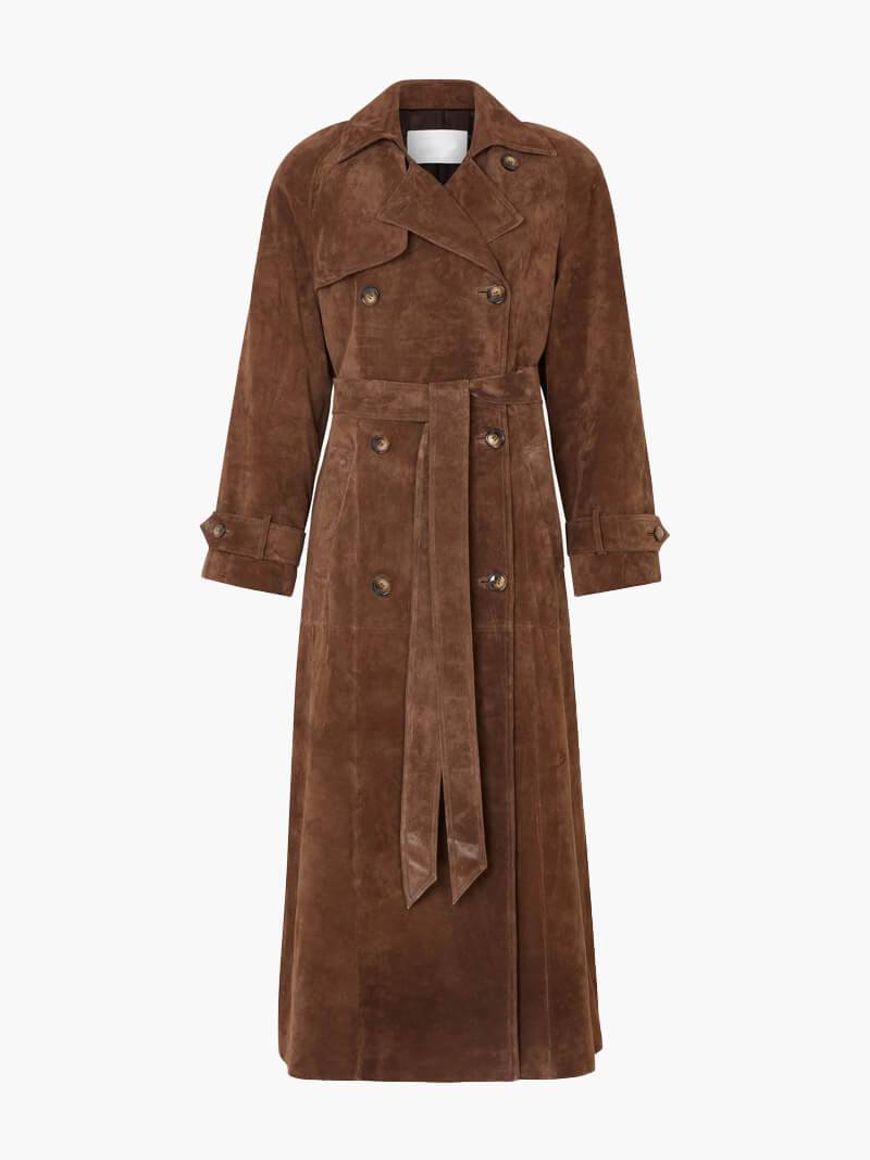 Molly | Manteau trench en daim
