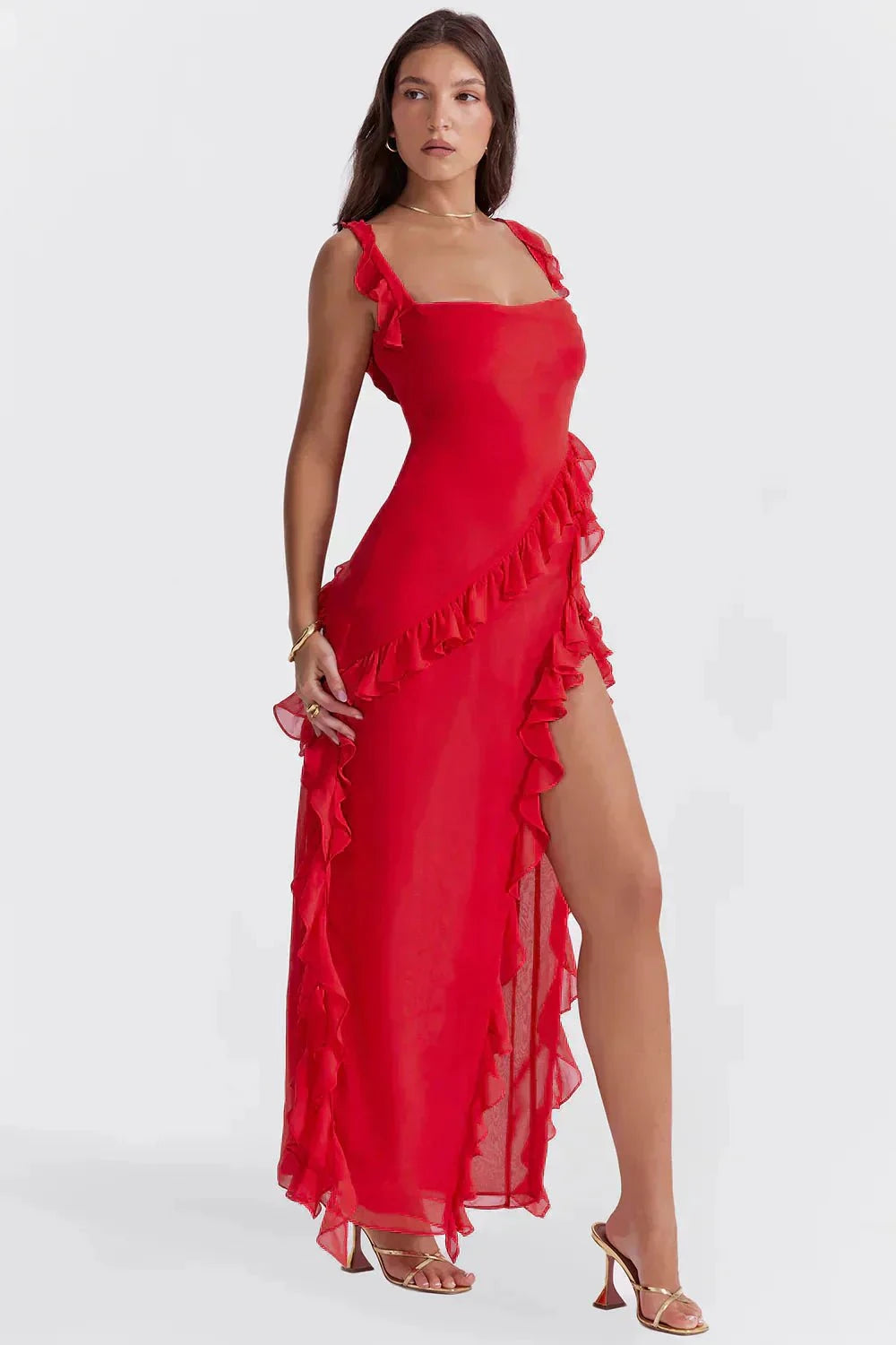 Lenoir™ | Robe élégante avec jambes ouvertes