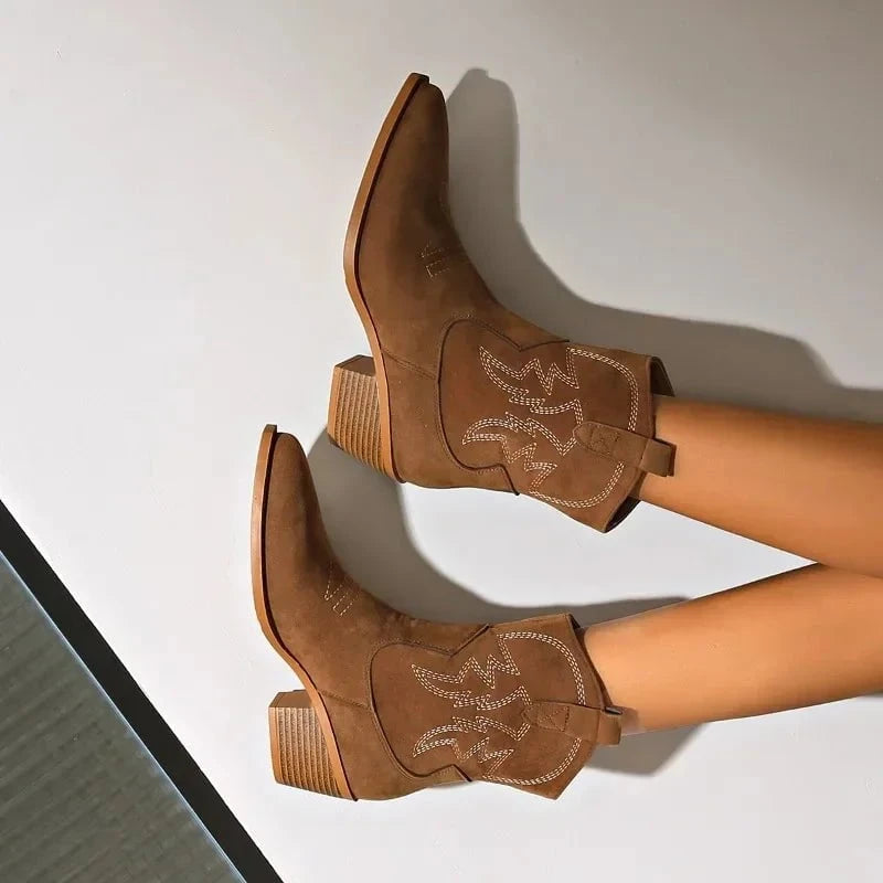 Camargue™ – Bottines western en suède haut de gamme