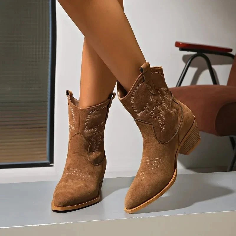 Camargue™ – Bottines western en suède haut de gamme