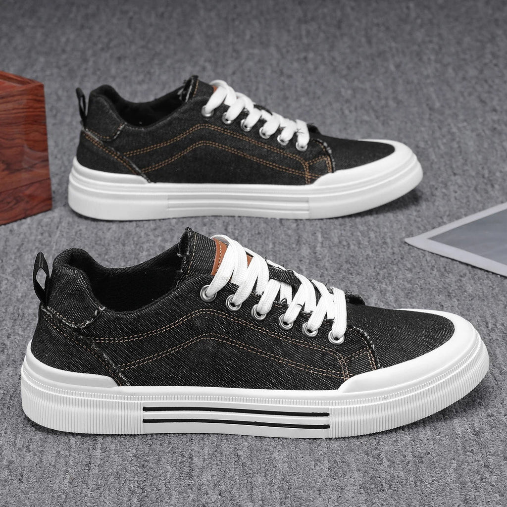Maxence™ – Sneakers en toile denim
