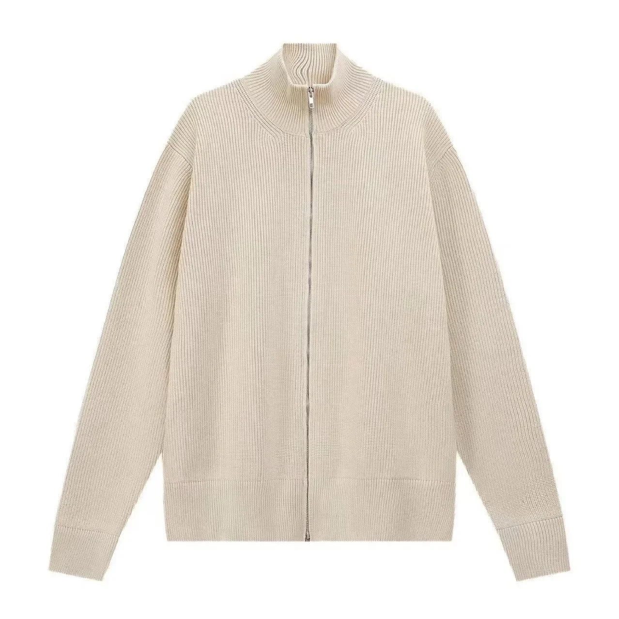 Adrien™ – Cardigan zippé à col montant