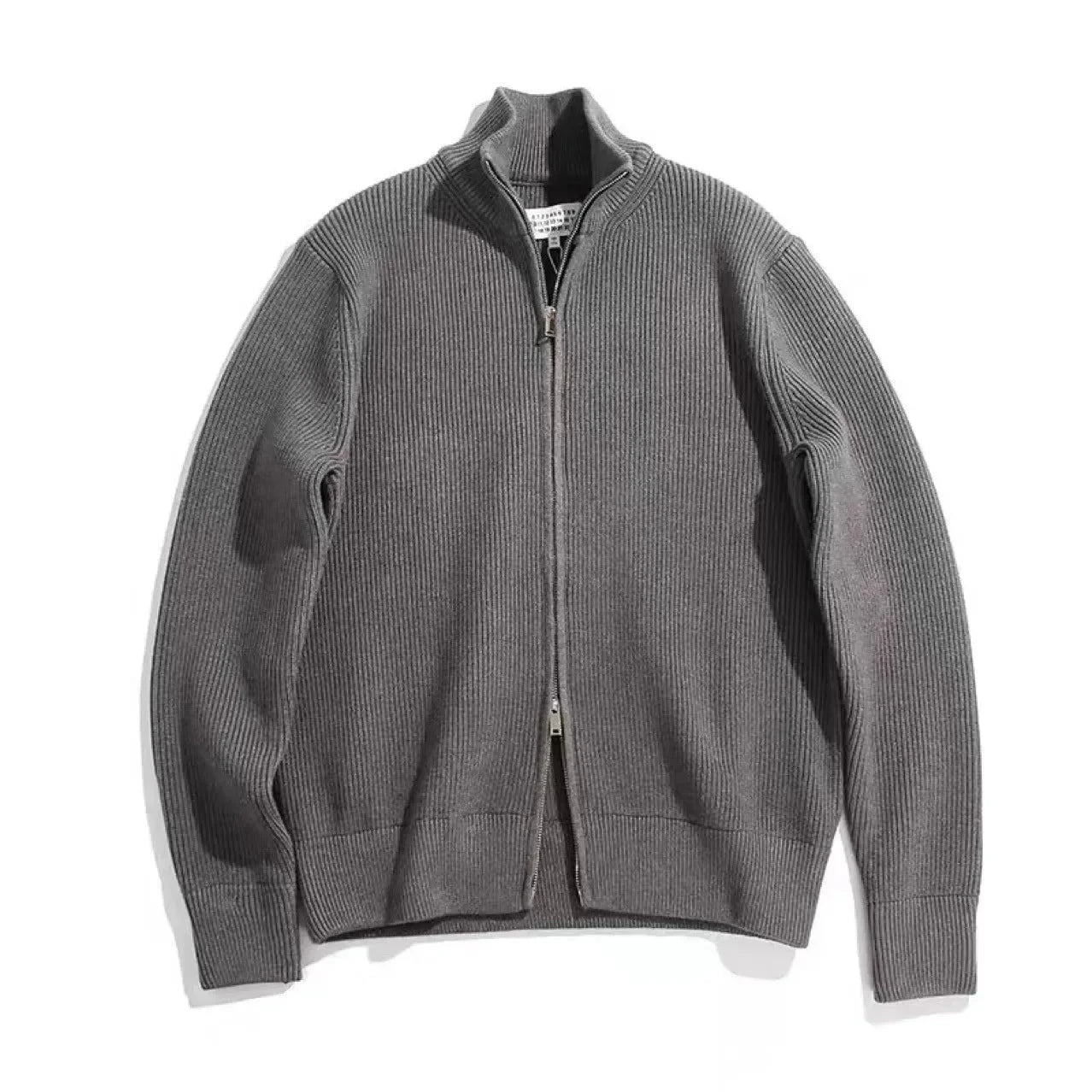 Adrien™ – Cardigan zippé à col montant