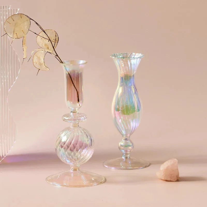 Bougeoirs & Vases en Cristal – Œuvres soufflées à la main