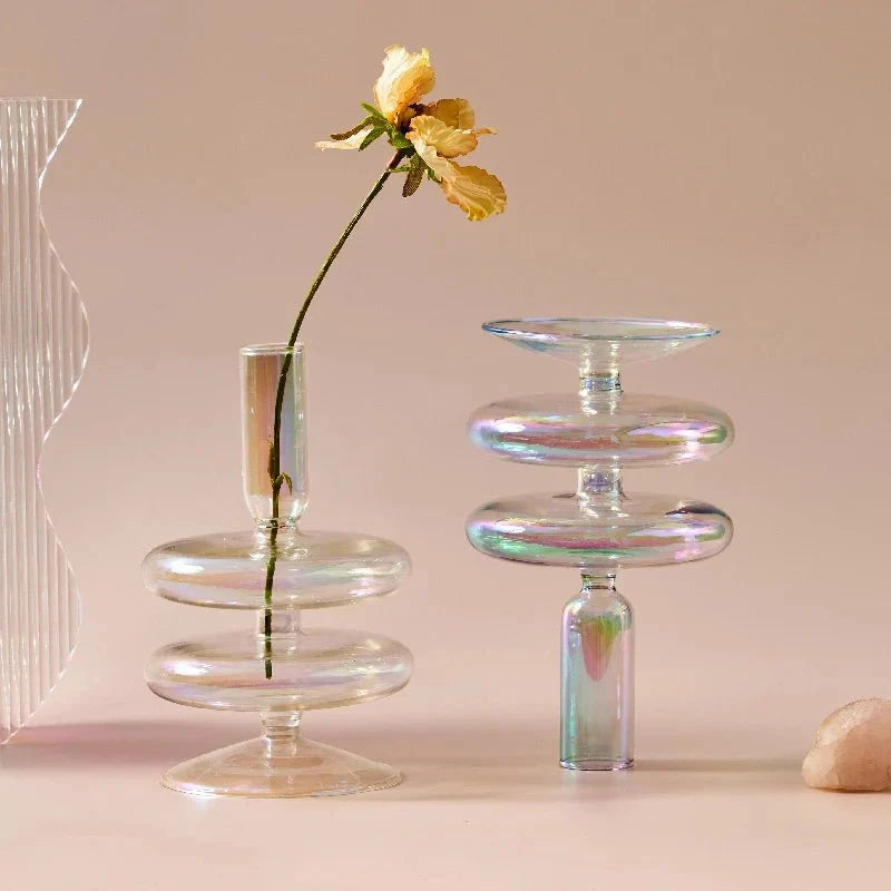 Bougeoirs & Vases en Cristal – Œuvres soufflées à la main