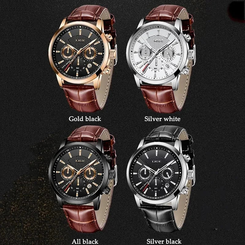 LIGE™ Chronographe Homme – Élégance, Précision, Présence.