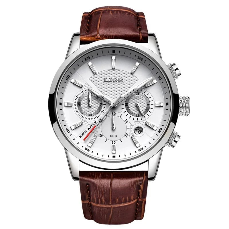 LIGE™ Chronographe Homme – Élégance, Précision, Présence.
