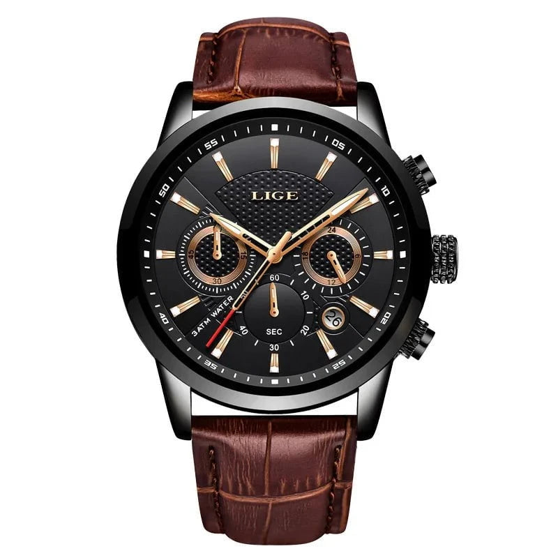 LIGE™ Chronographe Homme – Élégance, Précision, Présence.