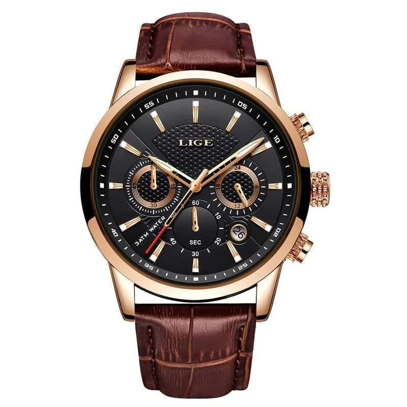LIGE™ Chronographe Homme – Élégance, Précision, Présence.