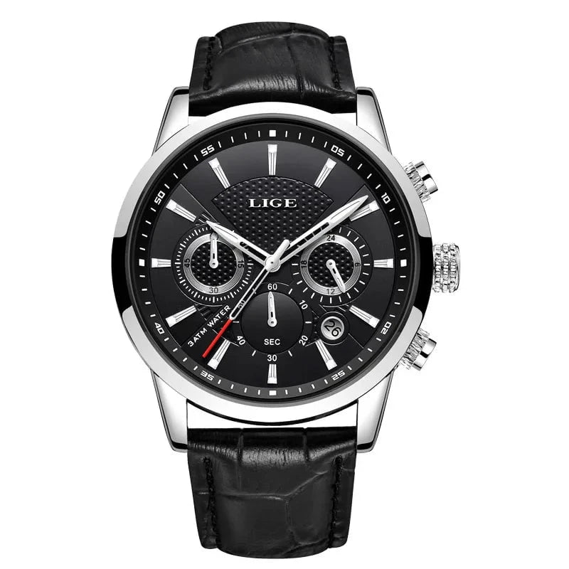 LIGE™ Chronographe Homme – Élégance, Précision, Présence.