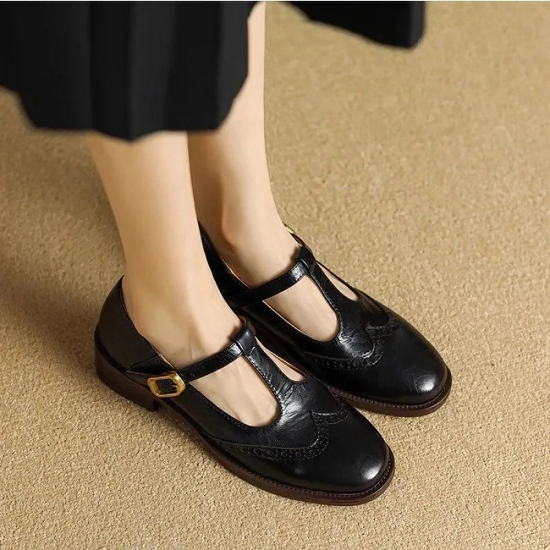 Juliette™ – Mocassins Mary Jane en cuir lisse