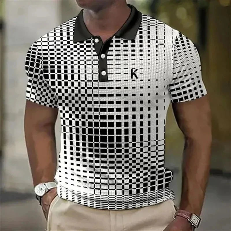 Lazare™ – polo à motif graphique