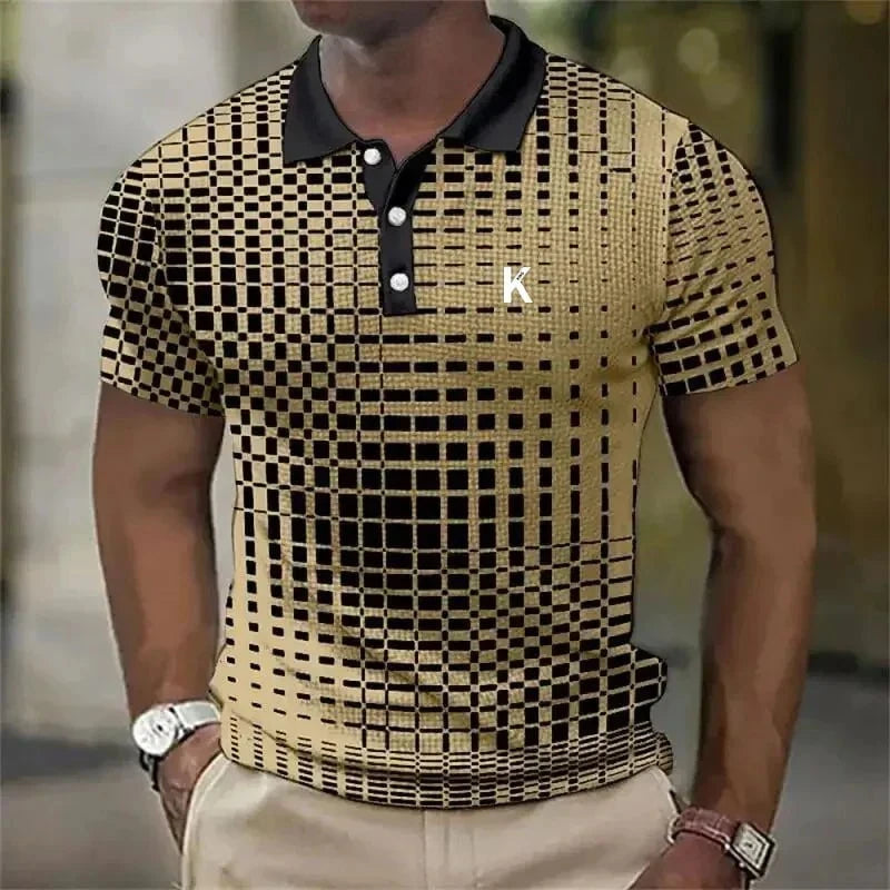 Lazare™ – polo à motif graphique