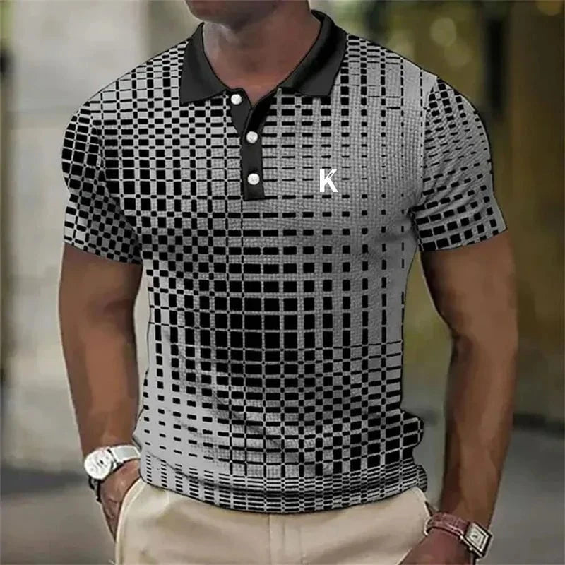 Lazare™ – polo à motif graphique
