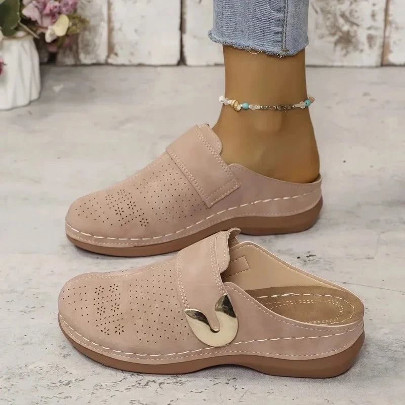 Clémence™ – Mules Élégantes à Semelle Compensée