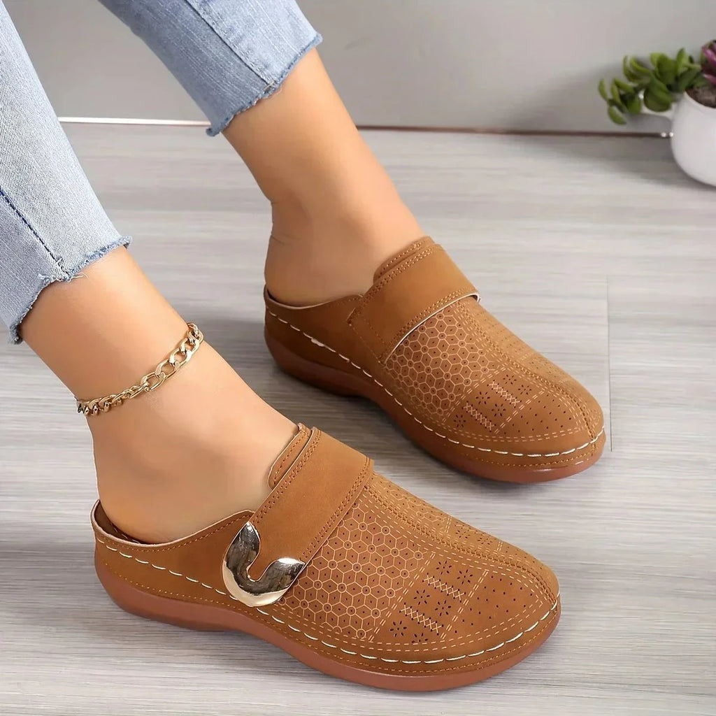 Clémence™ – Mules Élégantes à Semelle Compensée