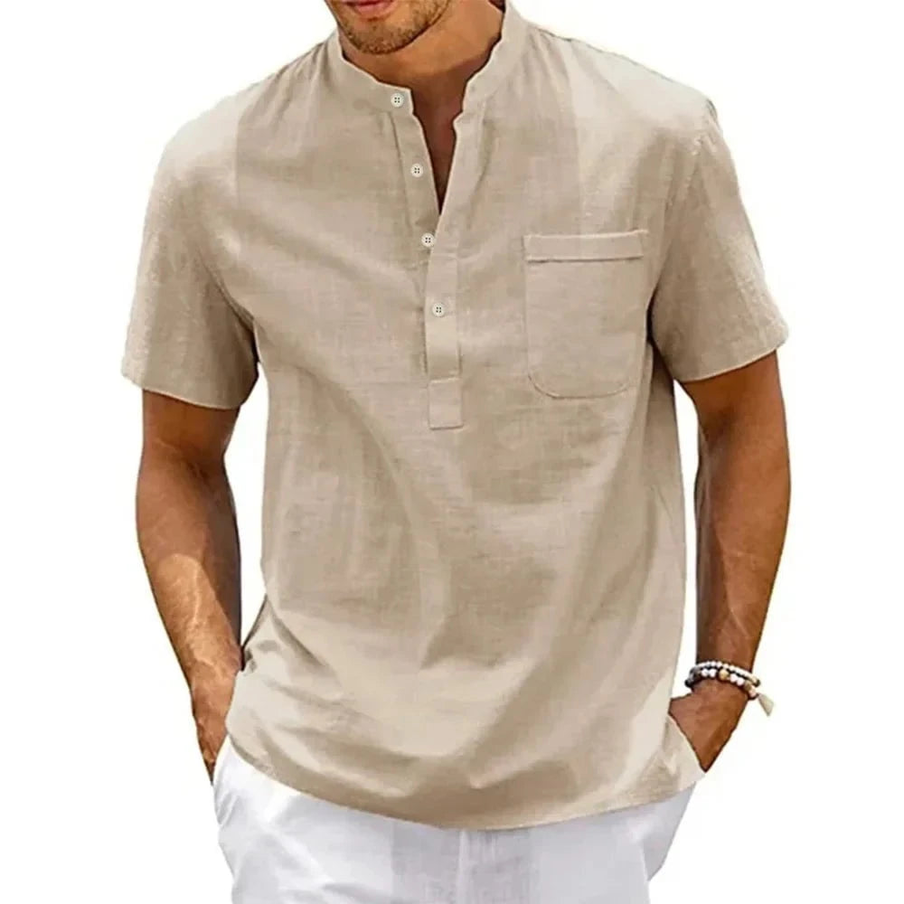 Chemise Éloi™ – Rayures Libres, Élégance Décontractée