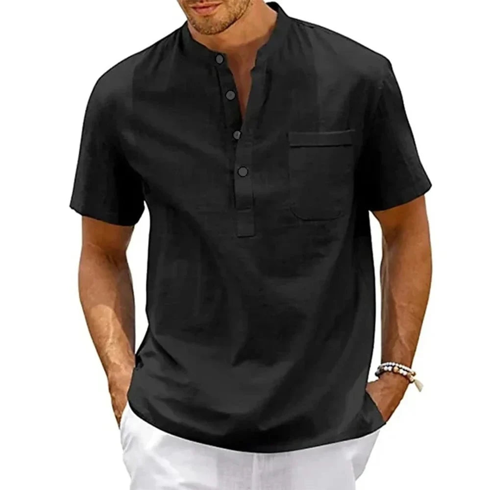 Chemise Éloi™ – Rayures Libres, Élégance Décontractée