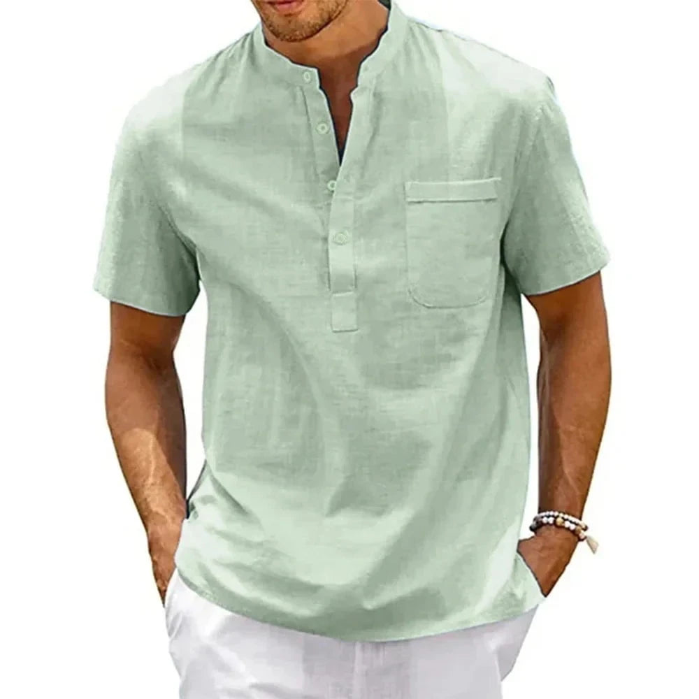 Chemise Éloi™ – Rayures Libres, Élégance Décontractée