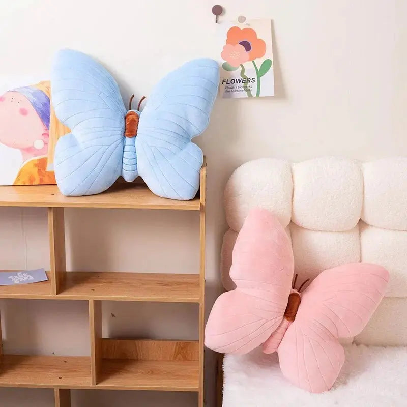 🦋 Lunaria™ – Coussin Papillon en Velours 40 cm