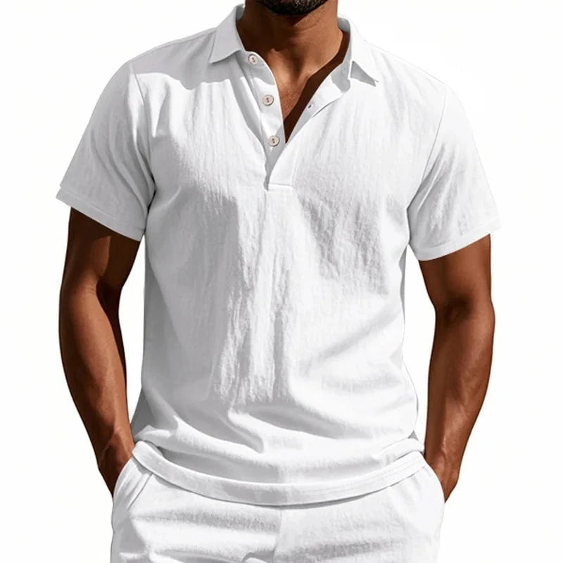 Polo en lin pour homme – L’élégance au naturel, même sous le soleil