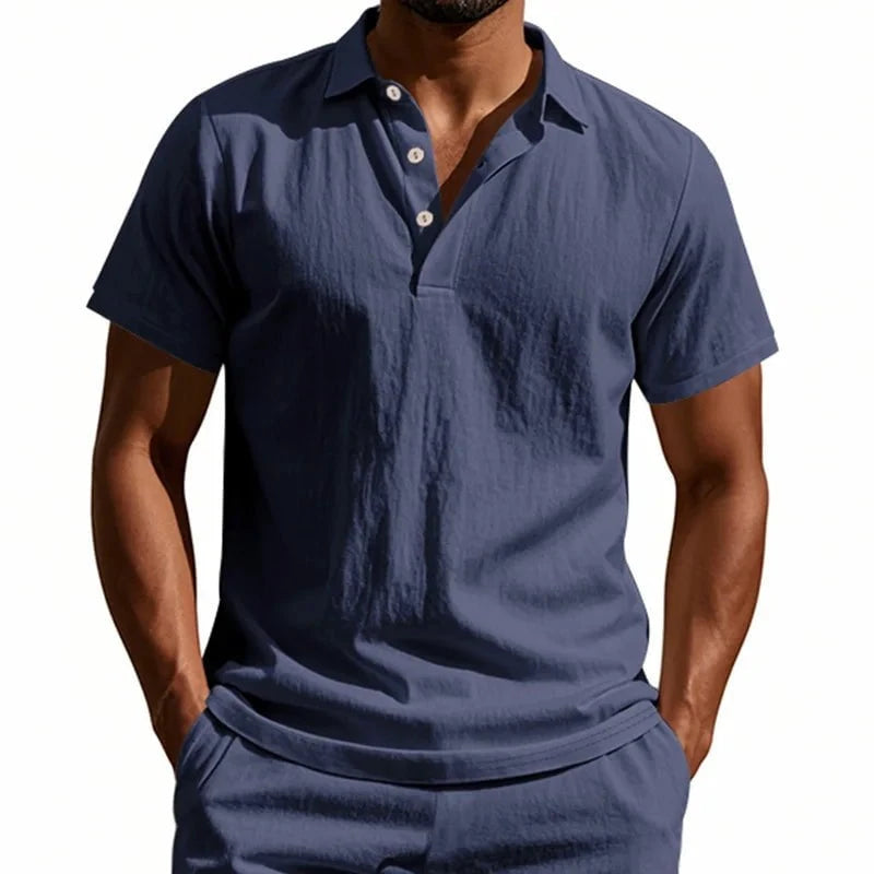 Polo en lin pour homme – L’élégance au naturel, même sous le soleil