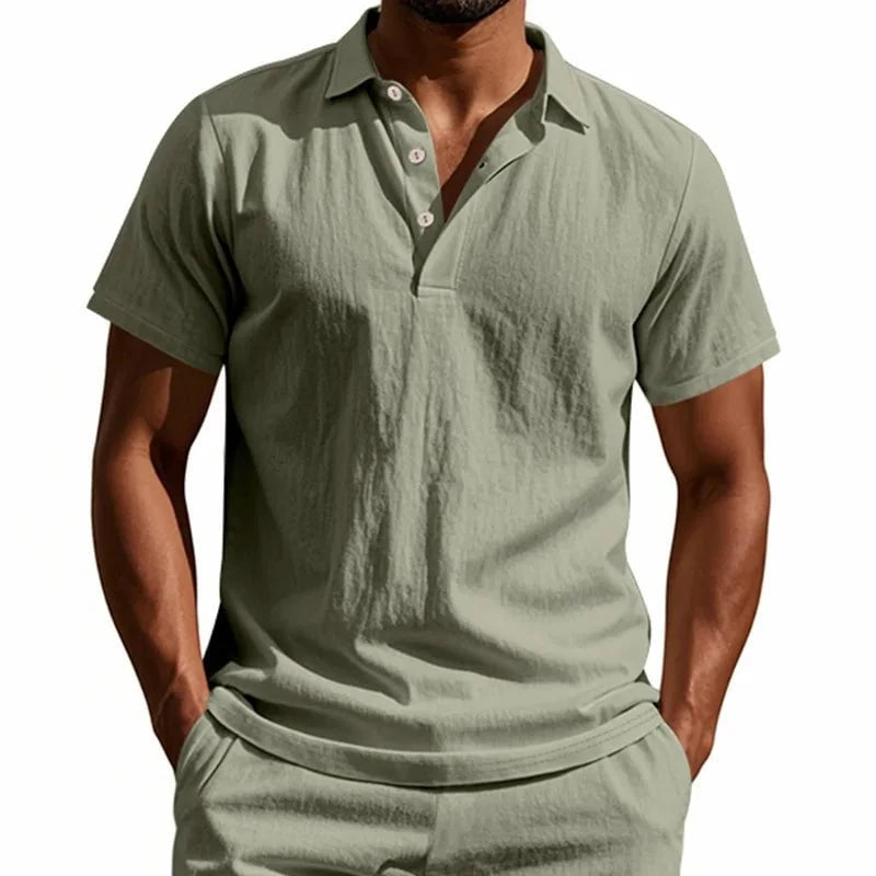 Polo en lin pour homme – L’élégance au naturel, même sous le soleil