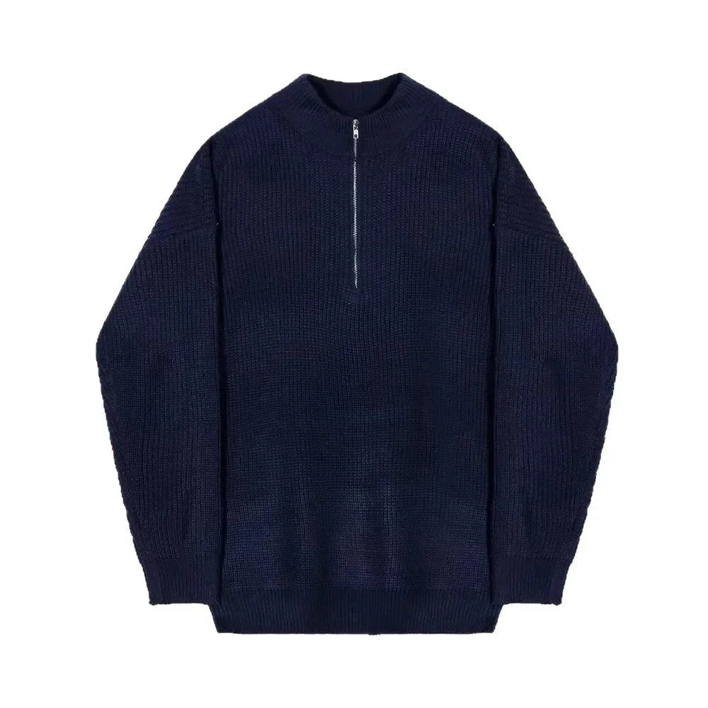 Adrien™ – Pull zippé côtelé