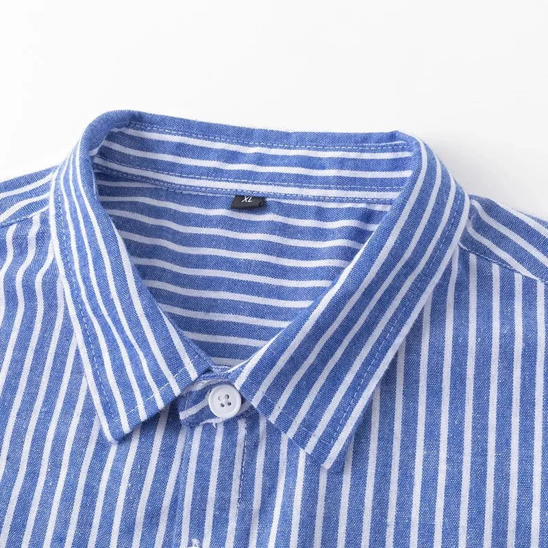 Léo™ – Chemise rayée en coton