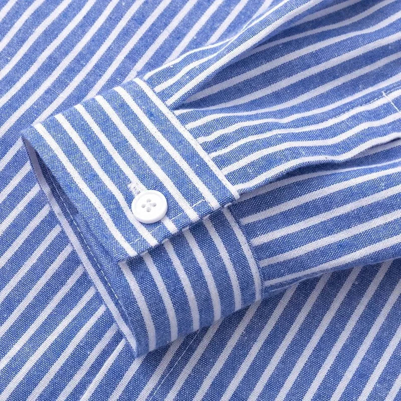 Léo™ – Chemise rayée en coton