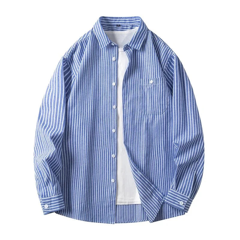 Léo™ – Chemise rayée en coton