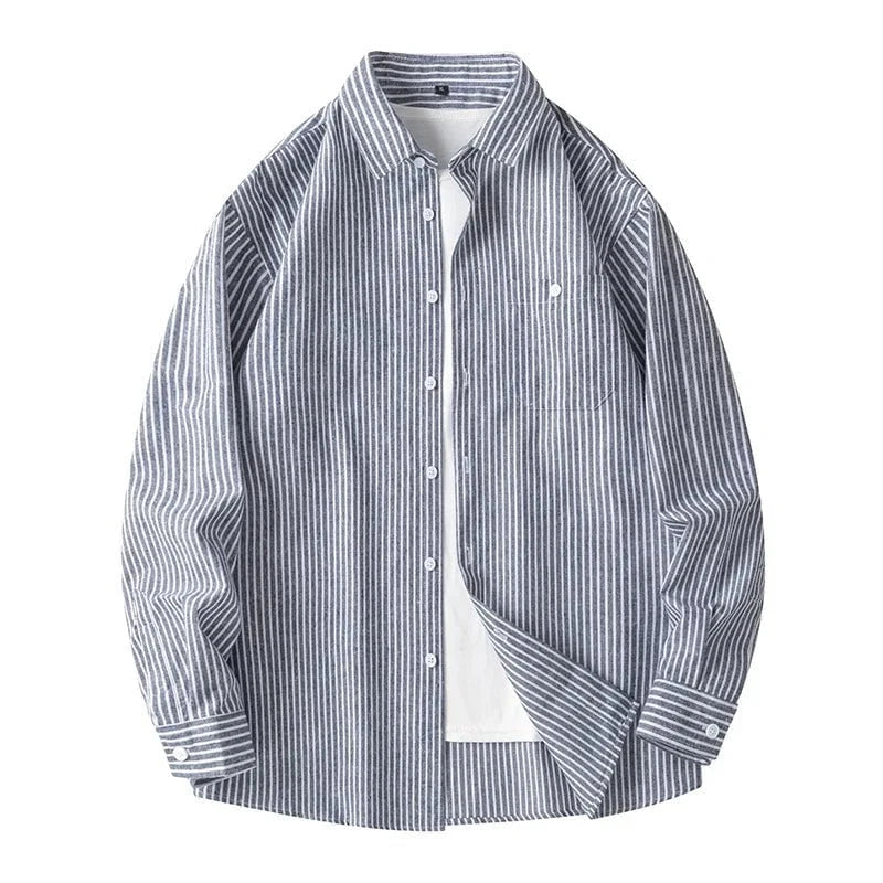 Léo™ – Chemise rayée en coton
