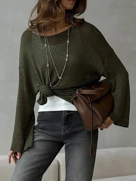 Élise™ – Pull Doux Oversize à Manches Longues