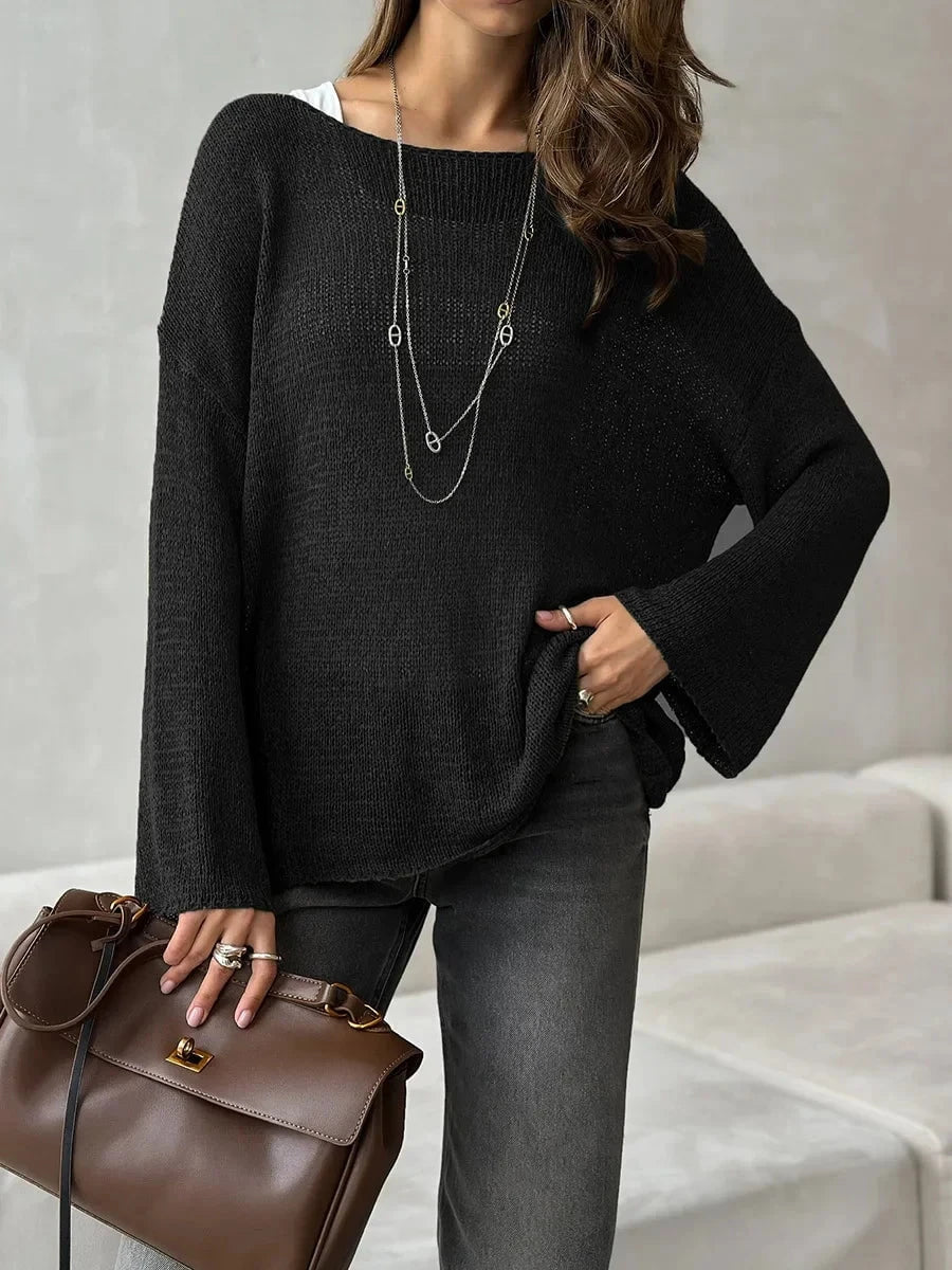 Élise™ – Pull Doux Oversize à Manches Longues