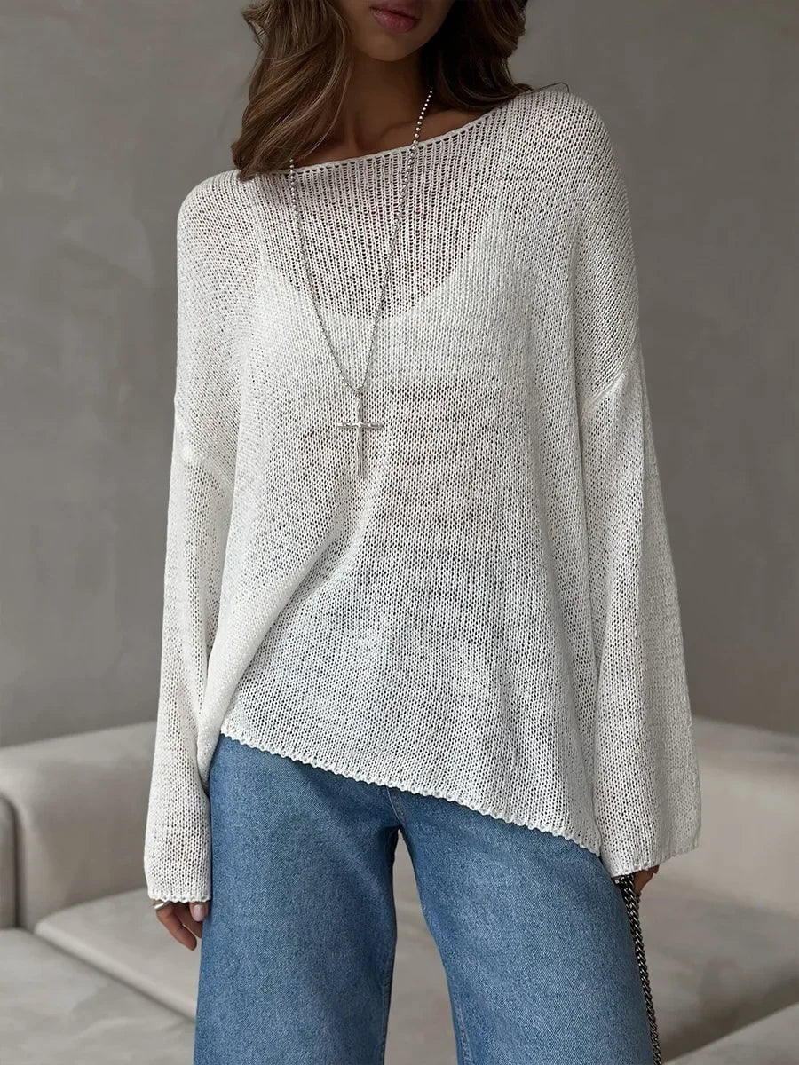 Élise™ – Pull Doux Oversize à Manches Longues