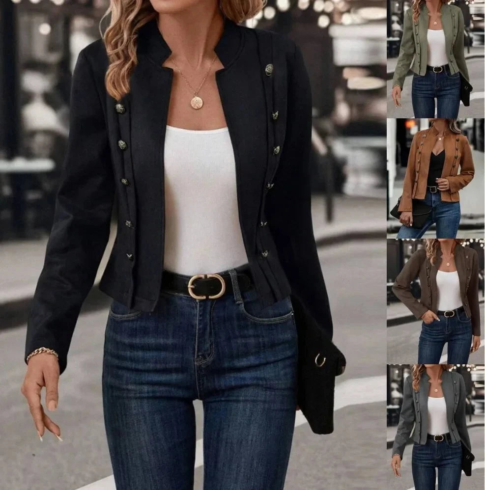 Céleste™ – veste suédée à double boutonnage