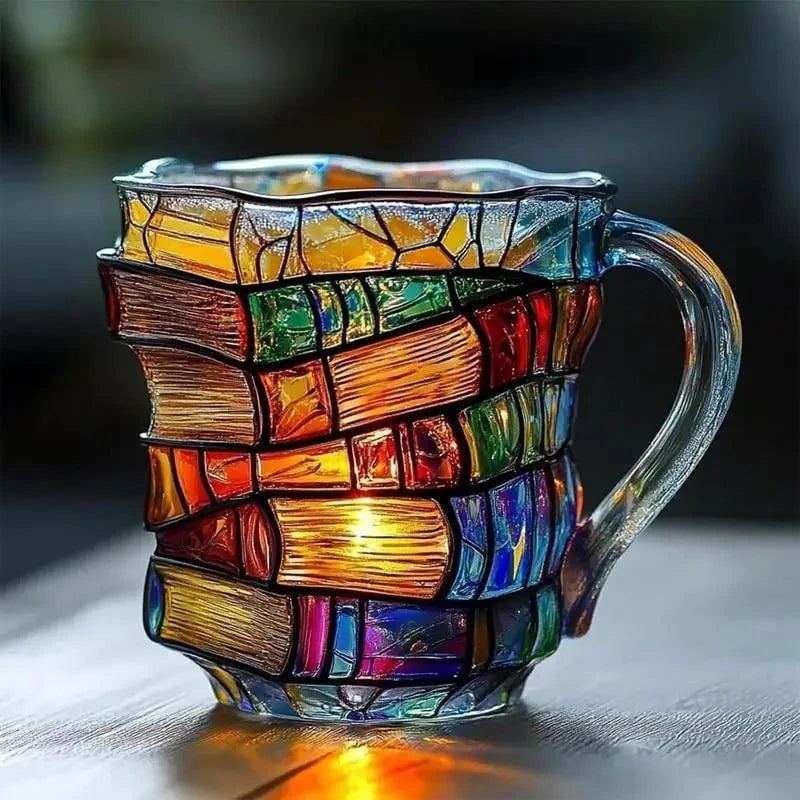 La Tasse aux Livres™ – Mug en verre 3D fait