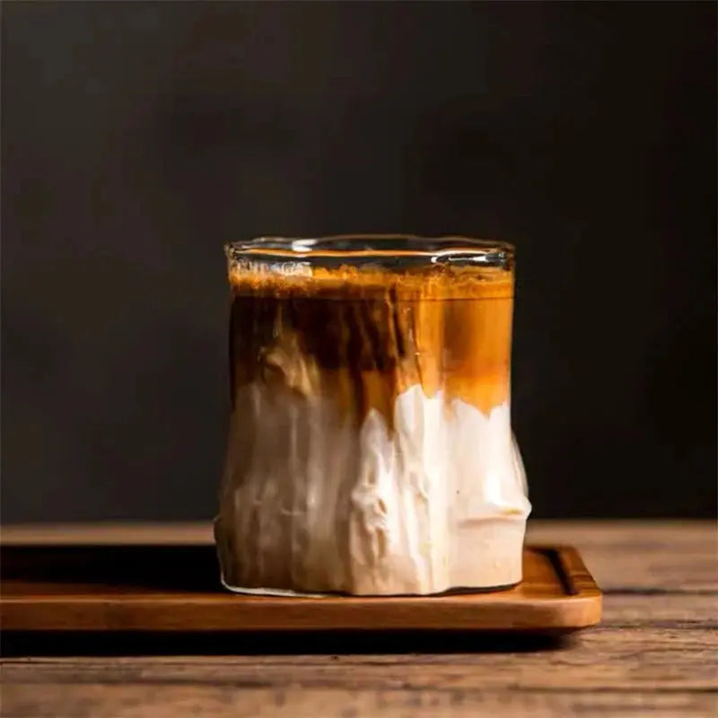 Verre Tronc d’Arbre – Design soufflé à la main, unique et artisanal